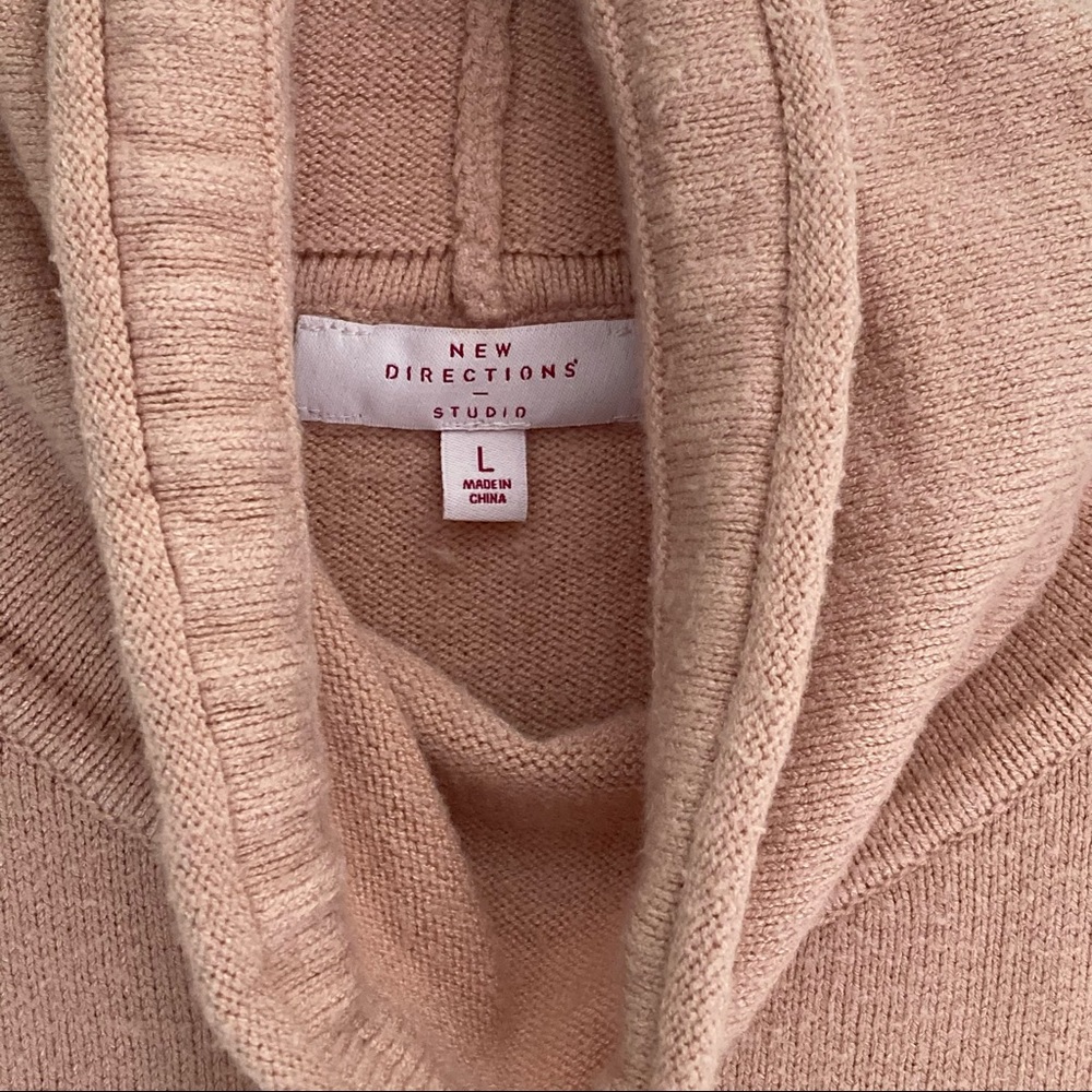 Women’s “New Directions” Pink Cowl-neck Sweater